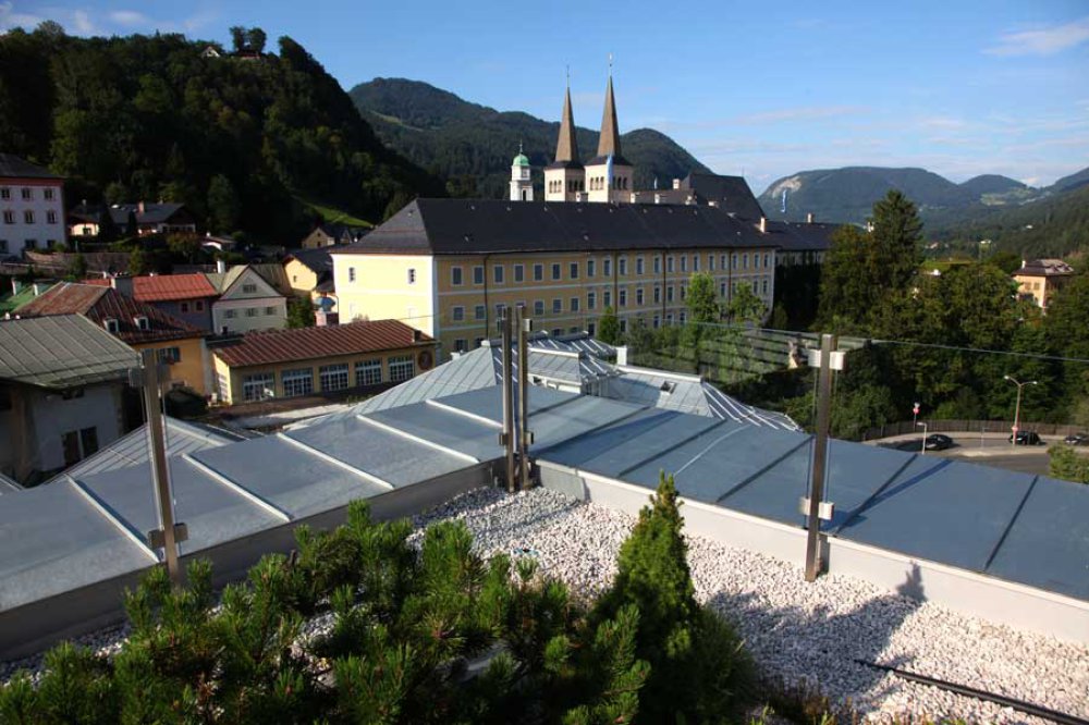 Blick vom Panoramarestaurant auf Berchtesgaden
