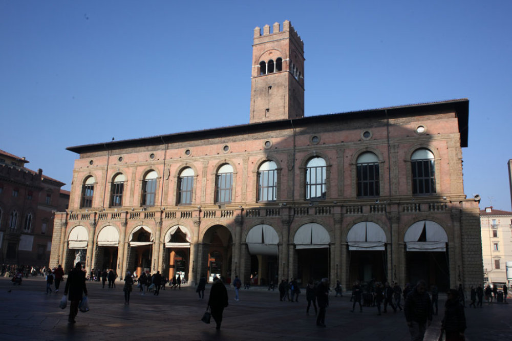 Palazzo del Podestà an der Piazza Maggiore