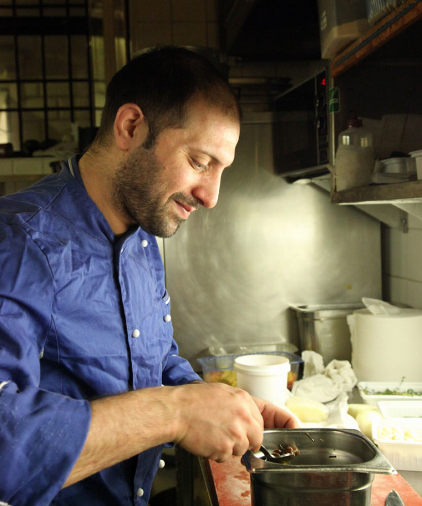 Leonardo Gandolfo am Werk in der Küche des Martinelli
