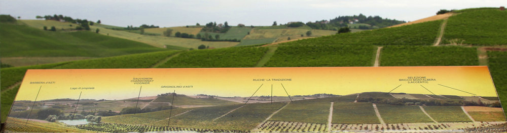 Ein Bilderrahmen für das Panorama von Montalbera