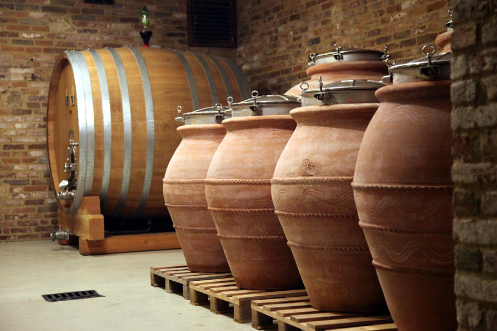 Im Weingut MOntalbera wird auch mit Amphoren experimentiert