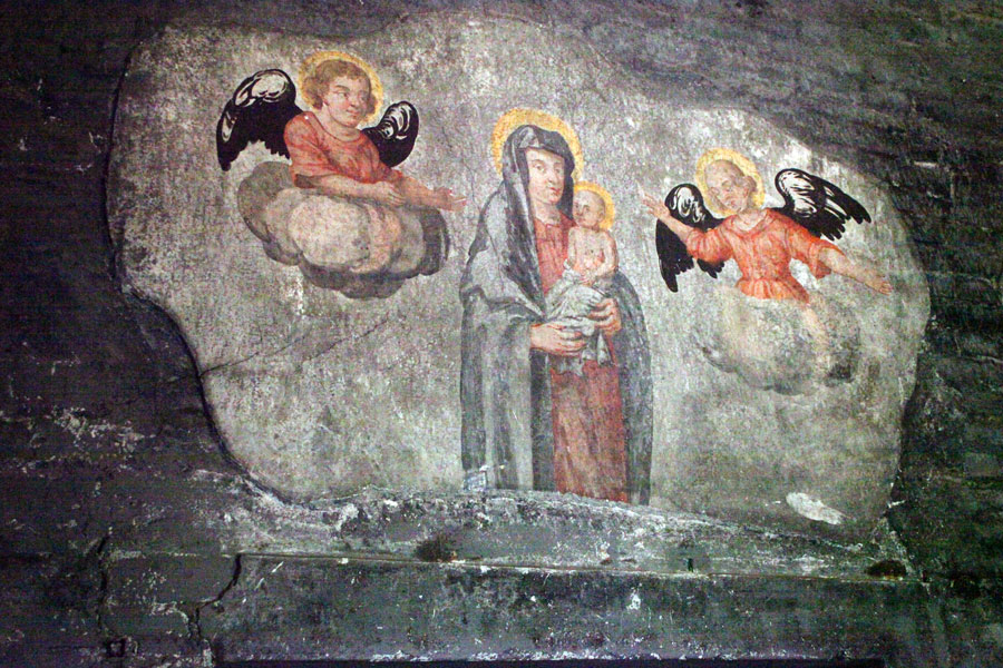 Restauriertes Fresko in der Loretokapelle