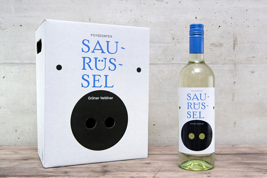 Karton. & Flasche (Weingut Hugl-Wimmer/Poysdorfer Saurüssel)